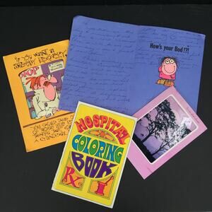 Vintage greeting Cards LOT ephemera Used 1970's GREAT Graphics Scrapbooking